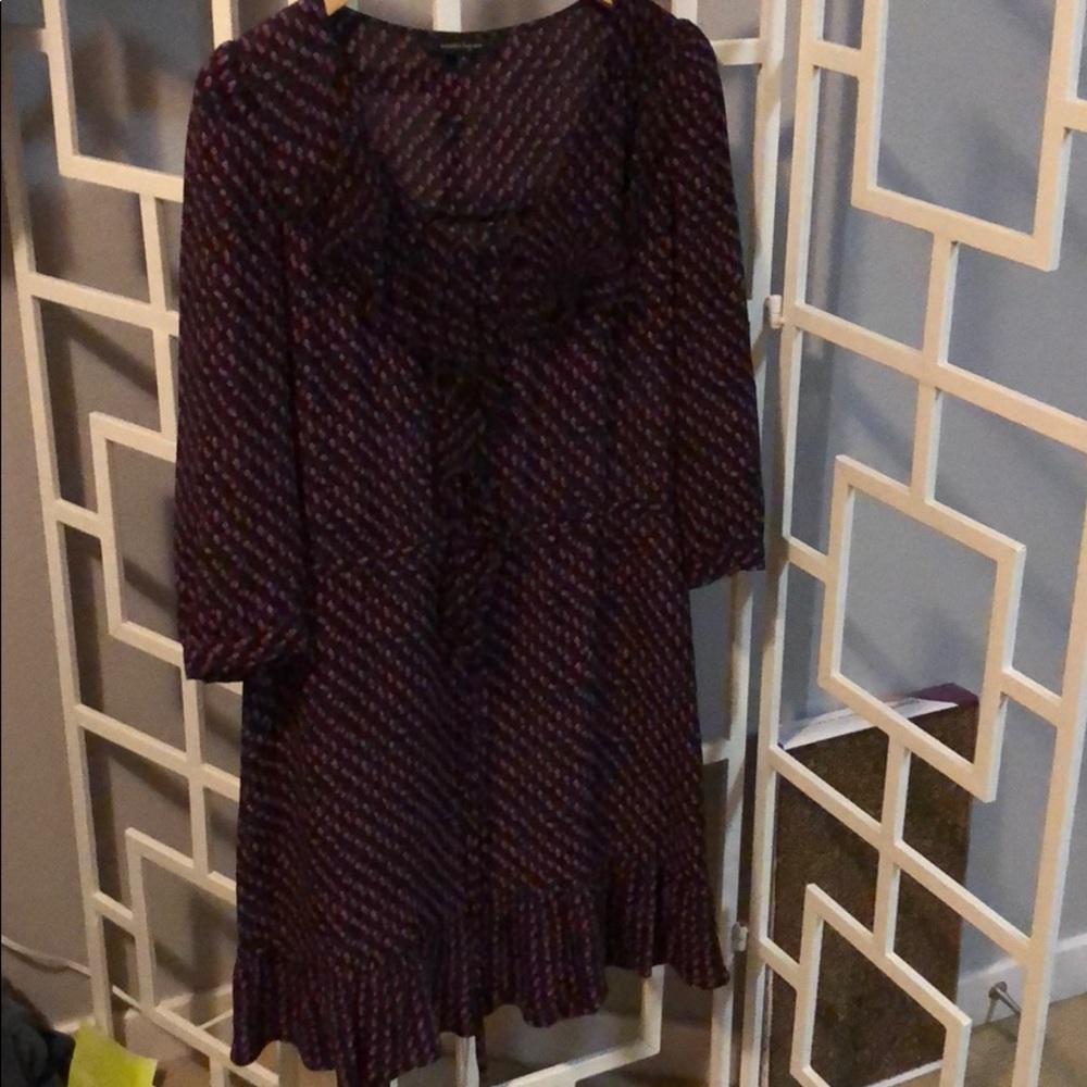 Nanette Lepore purple flowered dress